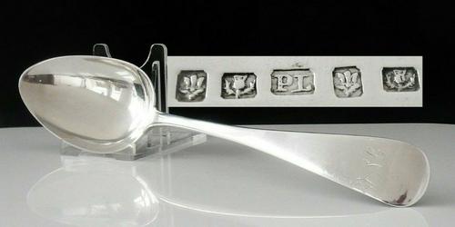 Scottish Provincial Silver Table Serving Spoon, Peter Lambert Dundee or Aberdeen (1 of 10) Scottish Provincial Silver Table Serving Spoon, Peter Lambert Dundee or Aberdeen (1 of 10)