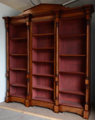 Victorian Mahogany Open Bookcase (1 of 2)