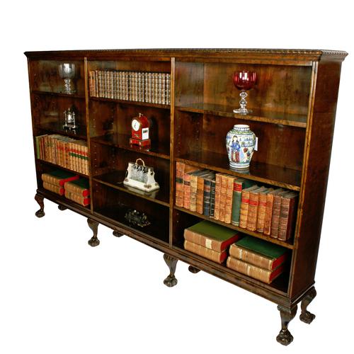 Large Chippendale Style Open Bookcase (1 of 8) Large Chippendale Style Open Bookcase (1 of 8)