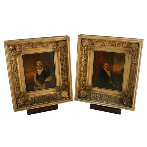 Pair of 19th Century Framed Portraits (1 of 8) Pair of 19th Century Framed Portraits (1 of 8)
