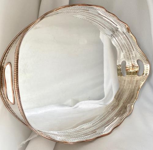 Large Good Quality Late Victorian Silver Plated Tray (1 of 8) Large Good Quality Late Victorian Silver Plated Tray (1 of 8)