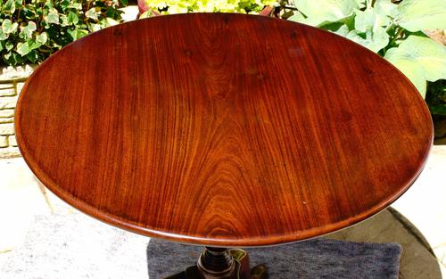 Georgian Mahogany Tripod Table with One-Piece Top c.1750 (1 of 7)