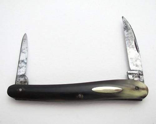 Excellent Quality Antique Sheffield Double Folding Knife, Cowhorn Handled Carbon Steel Pocket Pencil Sharpener, Quill Cutter Pen Fruit Penknife. (1 of 8) Excellent Quality Antique Sheffield Double Folding Knife, Cowhorn Handled Carbon Steel Pocket Pencil Sharpener, Quill Cutter Pen Fruit Penknife. (1 of 8)