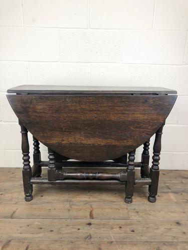 Antique 19th Century Small Oak Gateleg Table (1 of 8)