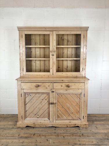 Late 19th Century Antique Pine Dresser with Glazed Top (1 of 8) Late 19th Century Antique Pine Dresser with Glazed Top (1 of 8)