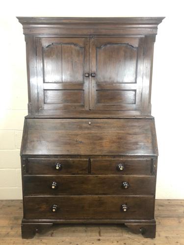 Antique 18th Century Welsh Oak Two Stage Bureau Cupboard (1 of 15)