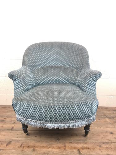 Late Victorian Upholstered Armchair (1 of 10)