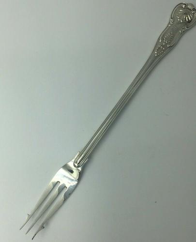 Large Substantial Silver Pickle Fork Sebastian Garrard London 1905 (1 of 8)