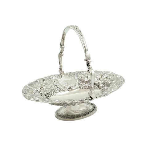 Antique Victorian Sterling Silver Basket (1 of 1) Antique Victorian Sterling Silver Basket (1 of 1)