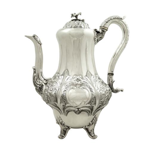 Antique Victorian Sterling Silver 3 Pint Coffee Pot 1853 (1 of 11) Antique Victorian Sterling Silver 3 Pint Coffee Pot 1853 (1 of 11)