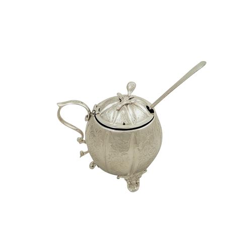 Antique Victorian Sterling Silver Mustard 1855 (1 of 7)