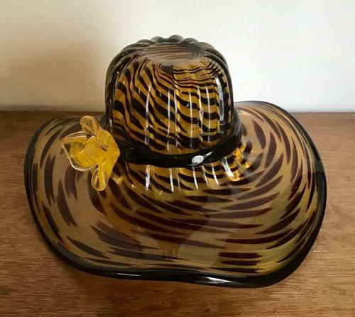 Superb Large Vintage Glass Hat by Murano (1 of 5)