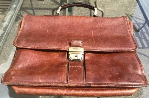 Gerard Henon 1960s / 1970s Leather Satchel / Bag (1 of 6)