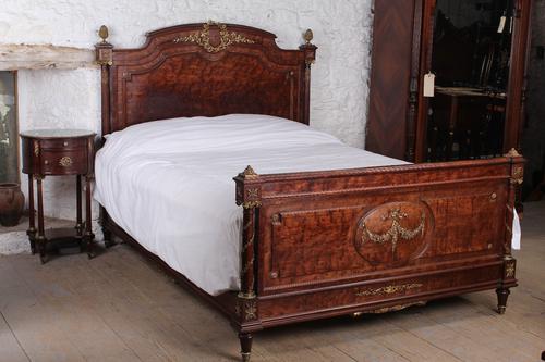 Beautiful King Size Mahogany Louis XVI Style Bed & Bedside (1 of 15)