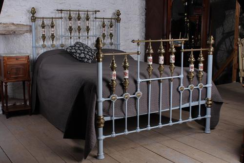 Spectacular King Size Victorian Brass & Iron with Porcelain (1 of 13) Spectacular King Size Victorian Brass & Iron with Porcelain (1 of 13)