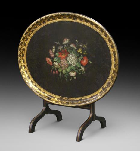 Regency Papier Mache Tray on Stand (1 of 6)