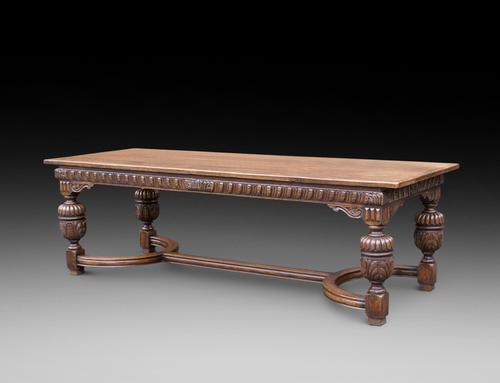 Elizabethan Style Oak Refectory Table c.1900 (1 of 3)