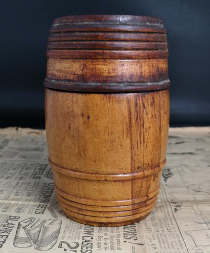 Antique Georgian Barrel String Box, Sewing (1 of 6) Antique Georgian Barrel String Box, Sewing (1 of 6)