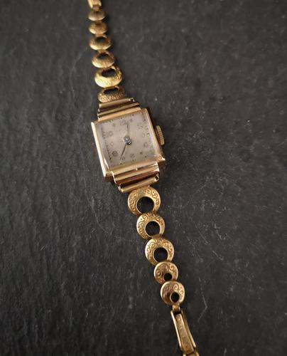 Vintage Art Deco 18ct Gold Ladies Wristwatch (1 of 12)