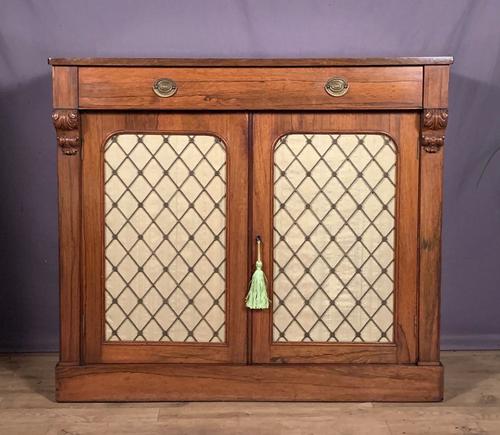 Good Looking Useful Late Regency Rosewood Chiffonier (1 of 7)