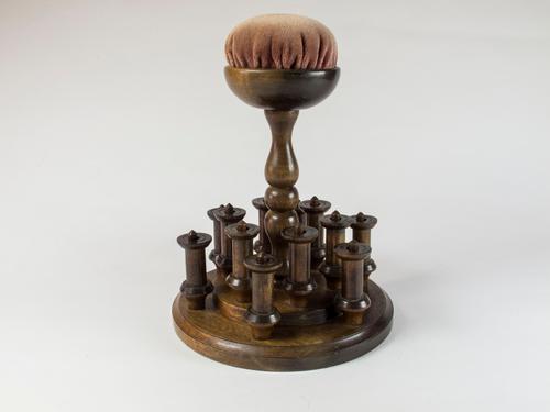 Victorian Style Walnut Bobbin Stand (1 of 4)