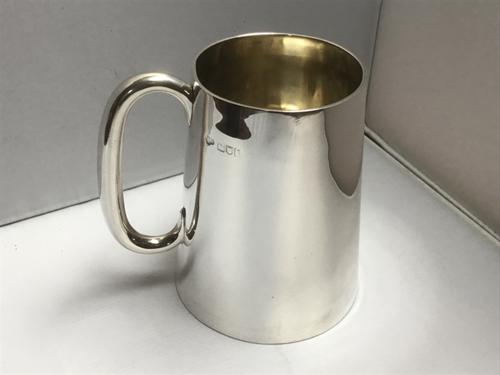 Solid Silver Edwardian One Pint Mug (1 of 5)