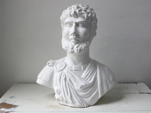Painted Terracotta Bust of a Roman (1 of 4) Painted Terracotta Bust of a Roman (1 of 4)