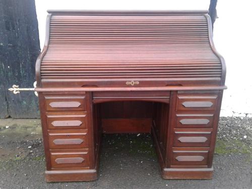 Rare Top Quality Victorian Mahogany Roll Top Desk (1 of 10) Rare Top Quality Victorian Mahogany Roll Top Desk (1 of 10)
