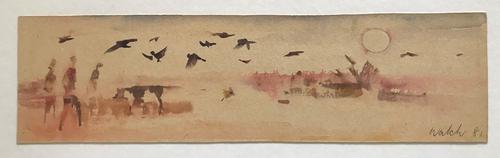Original Watercolour 'Sunset' by Ken Walch (1 of 3) Original Watercolour 'Sunset' by Ken Walch (1 of 3)