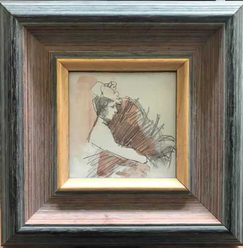Original Watercolour and Pencil Drawing 'an Elegant Lady' by Bernard Batchelor (1 of 2) Original Watercolour and Pencil Drawing 'an Elegant Lady' by Bernard Batchelor (1 of 2)
