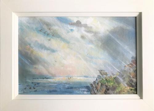 Original Oil Painting 'Stag at the Loch' by Barbara Lady Brassey. 1911-2010. Signed & Dated 1978 (1 of 3) Original Oil Painting 'Stag at the Loch' by Barbara Lady Brassey. 1911-2010. Signed & Dated 1978 (1 of 3)
