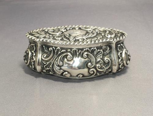 Antique Silver Box - Late Victorian - Sheffield 1898 by William Needham (1 of 8)