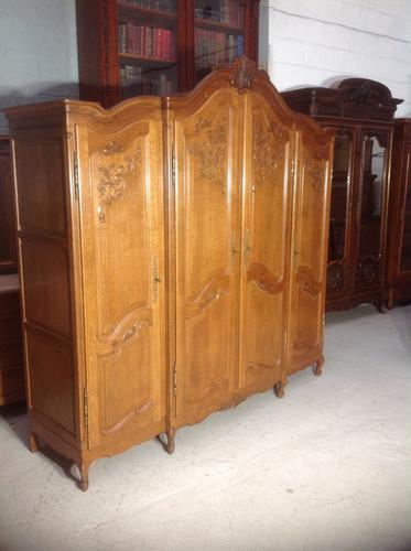 French Oak Carved Armoire (1 of 14)