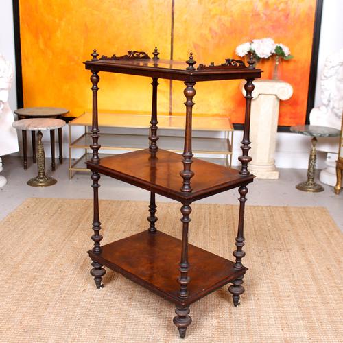 Etagere 19th Century Portable Walnut Whatnot (1 of 10) Etagere 19th Century Portable Walnut Whatnot (1 of 10)