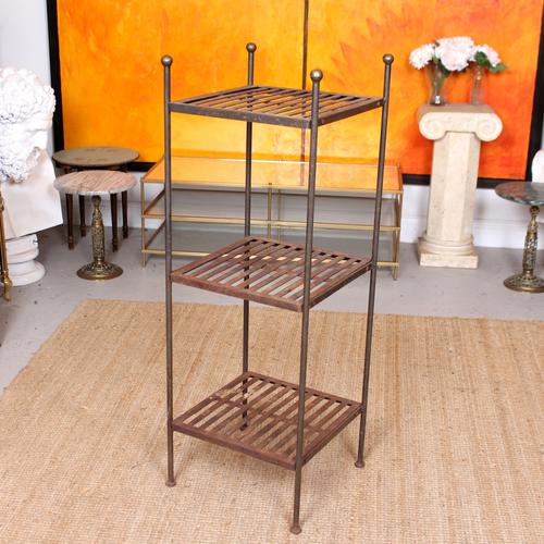 French Wrought Iron Etagere Whatnot Shelving Stand (1 of 11)