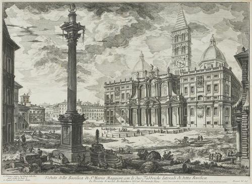 Giovanni Battista Piranesi Etching 'Santa Maria Maggiore', 3rd State c.1750 (1 of 5)