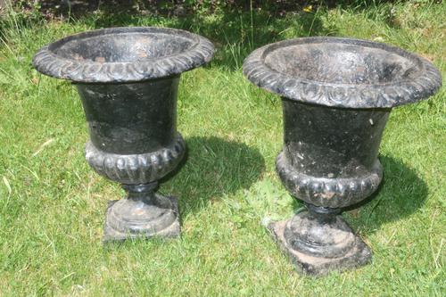 Pair of 19th Century Caste Iron Jardinieres (1 of 3)