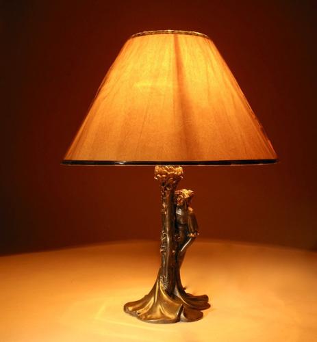 Original Art Nouveau Period Amusing Table Lamp, Continental Germany / Austria c.1900 (1 of 7) Original Art Nouveau Period Amusing Table Lamp, Continental Germany / Austria c.1900 (1 of 7)