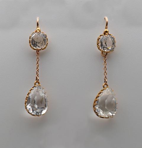 Gold and Rock Crystal Earrings (1 of 3) Gold and Rock Crystal Earrings (1 of 3)