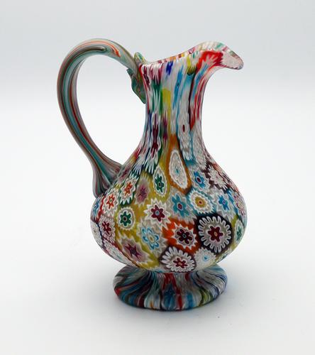 Fratelli Toso Murano Millefiori Jug (1 of 1) Fratelli Toso Murano Millefiori Jug (1 of 1)