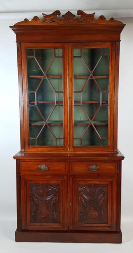 Walnut Library Bookcase (1 of 6)