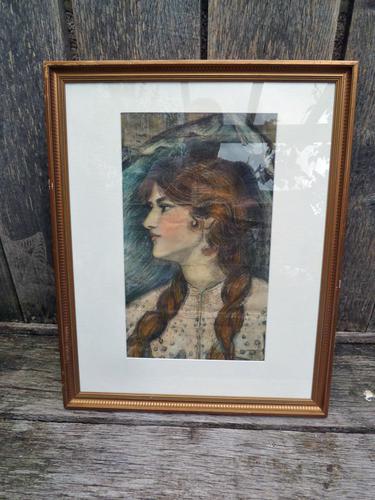 Stunning 19th Century Pre Raphaelite Portrait of a Young Lady - Rossetti, Millais, Holman Hunt (1 of 6)