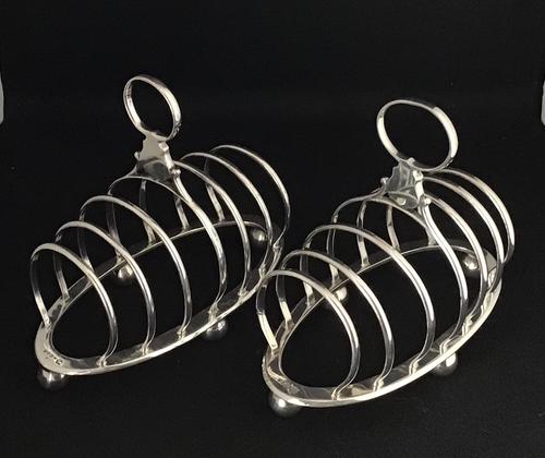 Pair of Elkington Silver Plated Toast /Letter Racks (1 of 4)