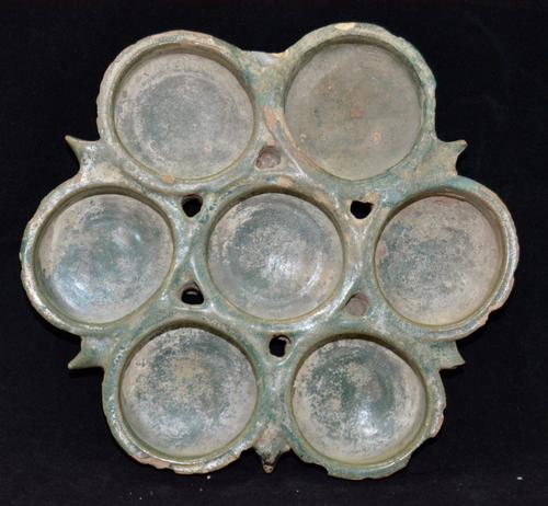 Turquoise Glazed Lamp 12th Century Kashan (1 of 3) Turquoise Glazed Lamp 12th Century Kashan (1 of 3)