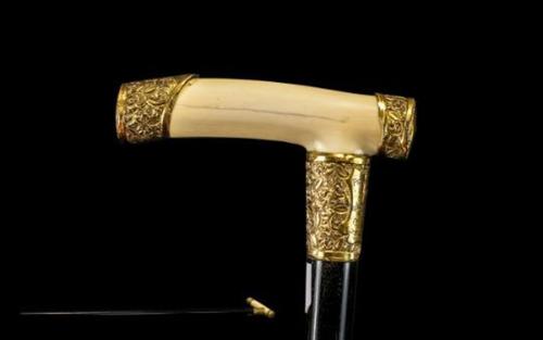 Gentlemans Edwardian Antique RAre 1903 Ebonised Walking Stick (1 of 1) Gentlemans Edwardian Antique RAre 1903 Ebonised Walking Stick (1 of 1)