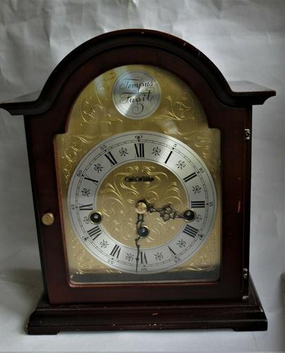 Rare Franz Hermle 8 Day Westminster Chime by Wm. Widdop Mahogany Mantel Clock (1 of 4) Rare Franz Hermle 8 Day Westminster Chime by Wm. Widdop Mahogany Mantel Clock (1 of 4)
