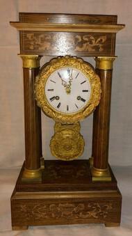 1820s RAre Antique Pendulum Portico Charles X Ormolu Mantel Clock (1 of 3)