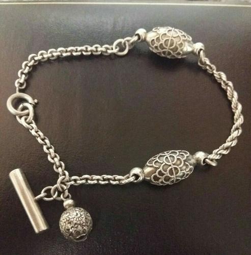 1901 Rare Antique Edwardian Silver Unusual Albertina Watch Chain Bracelet (1 of 7) 1901 Rare Antique Edwardian Silver Unusual Albertina Watch Chain Bracelet (1 of 7)