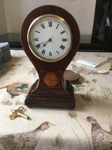 Antique Edwardian Duverdrey & Bloquel Inlaid Mantel Clock Balloon Art Nouveau (1 of 4) Antique Edwardian Duverdrey & Bloquel Inlaid Mantel Clock Balloon Art Nouveau (1 of 4)