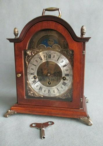 Rare St.James Westminster Franz Hermle 8 Day Mantel Bracket Clock Moon Phase (1 of 10) Rare St.James Westminster Franz Hermle 8 Day Mantel Bracket Clock Moon Phase (1 of 10)